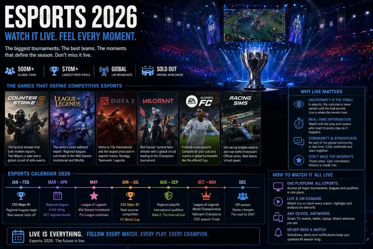 Esports & Gaming Live Streaming