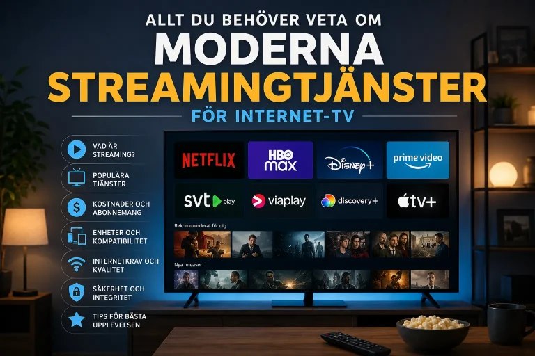 Streamingtjänster för Internet-TV