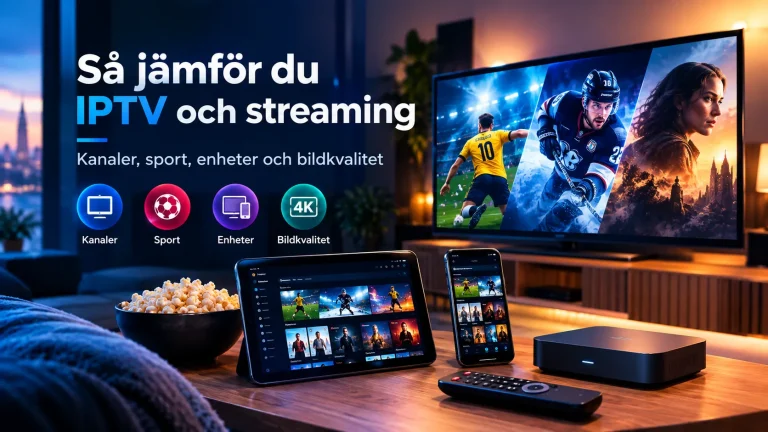 Så jämför du IPTV och streaming – kanaler, sport, enheter och bildkvalitet